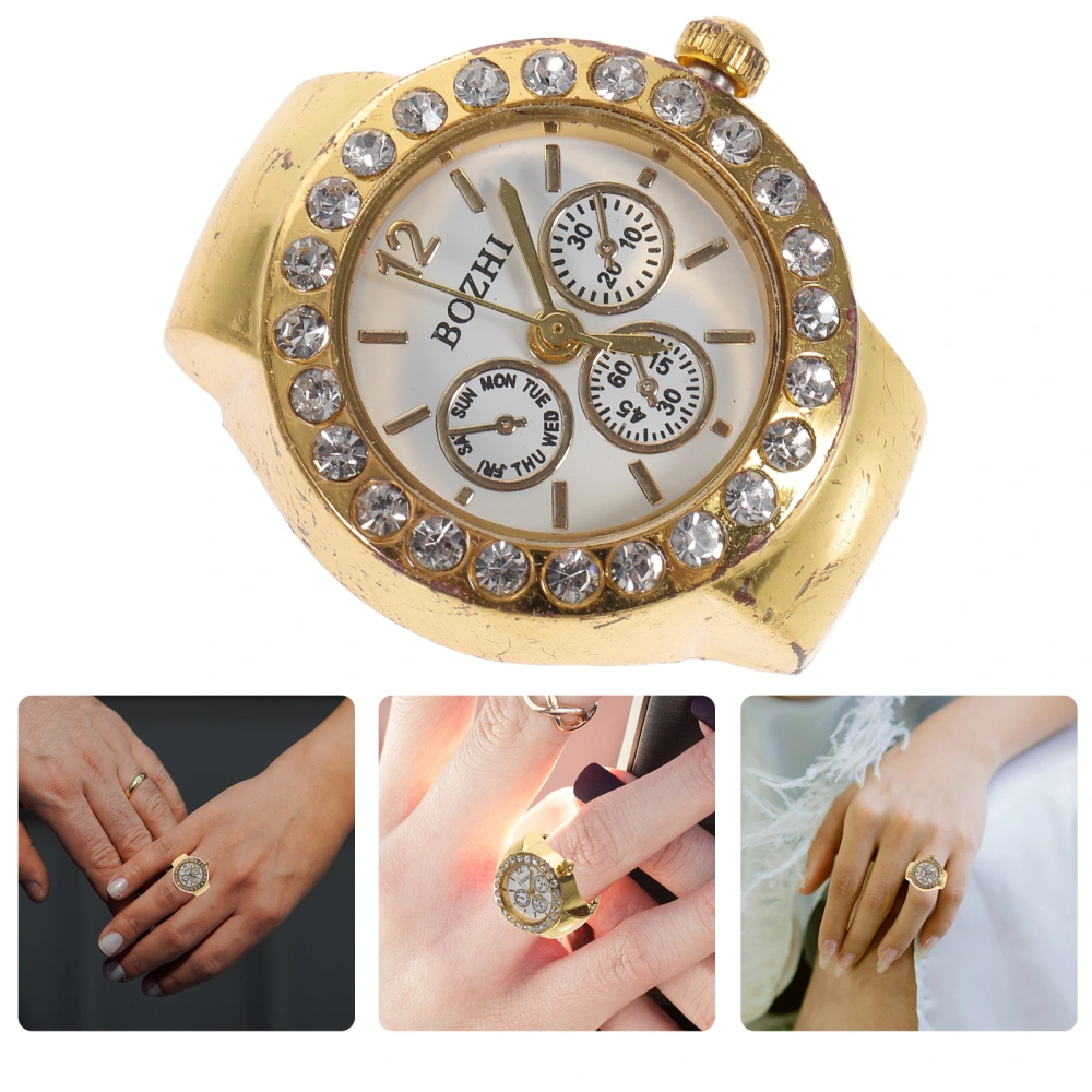 Elastic Finger Ring Watch Quartz Finger Watch Casual Fashion Finger Watch