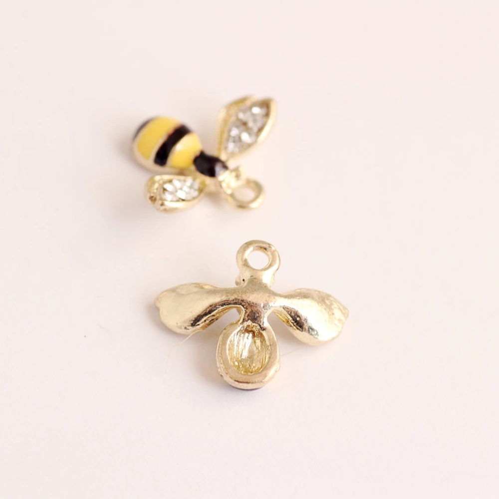 20pcs Vivid Bee Shape DIY Charms Delicate Pendant for Bracelet Necklace Making