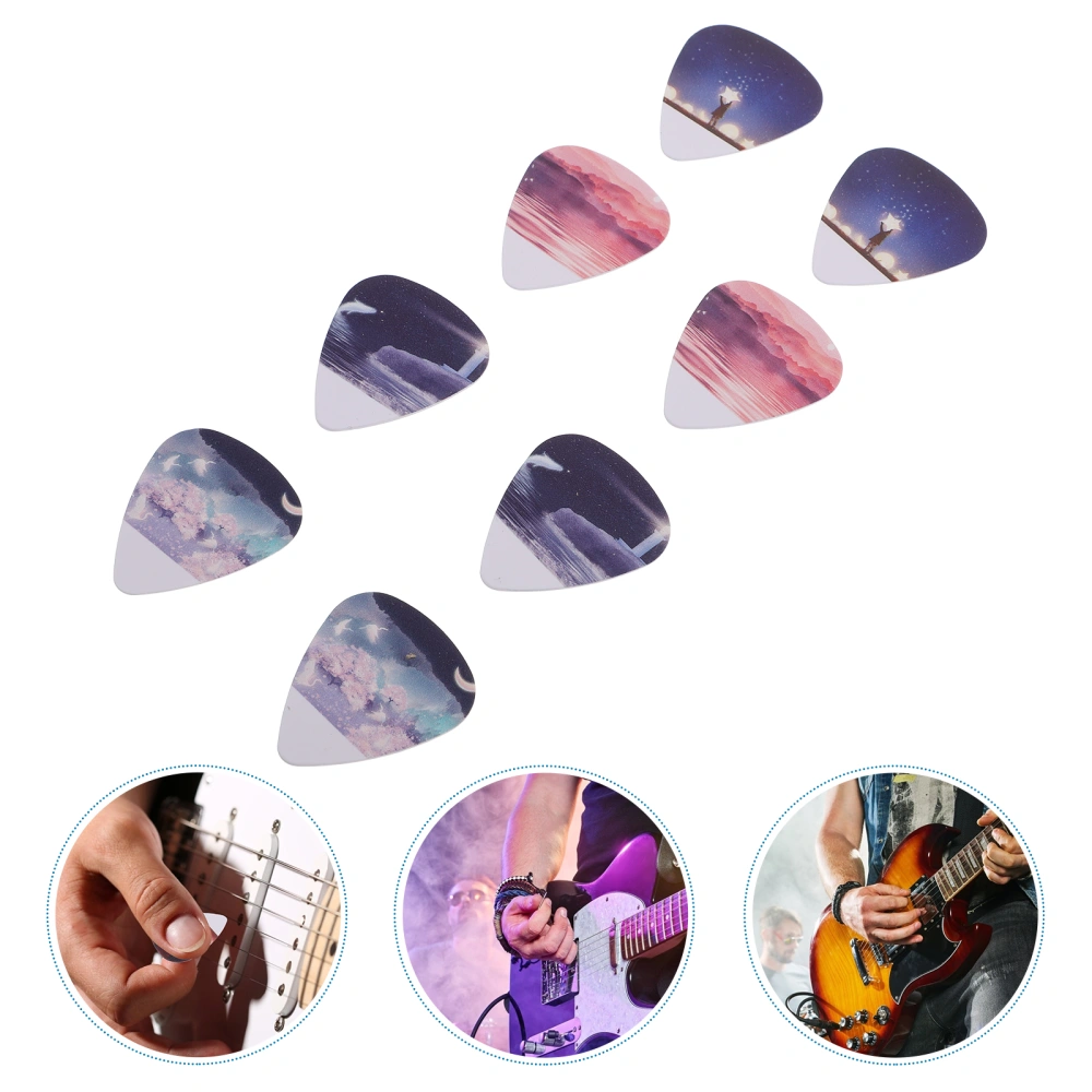 16Pcs Guitar Picks Practical Ukulele Guitar Accessories Triangular Guitar Picks