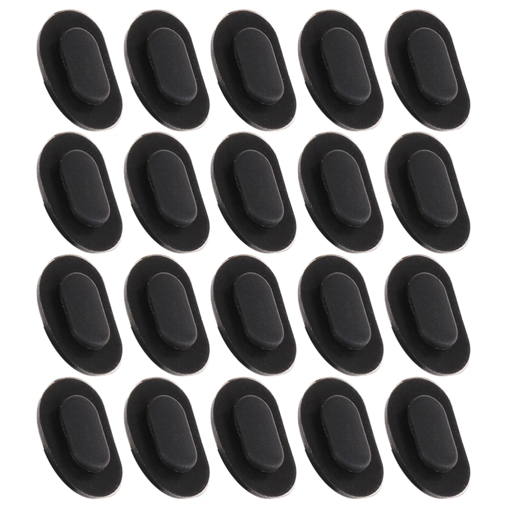 40pcs Eyeglass Nose Pads Anti-Slip Black Glasses Nose Pads Cushion Repair Kit