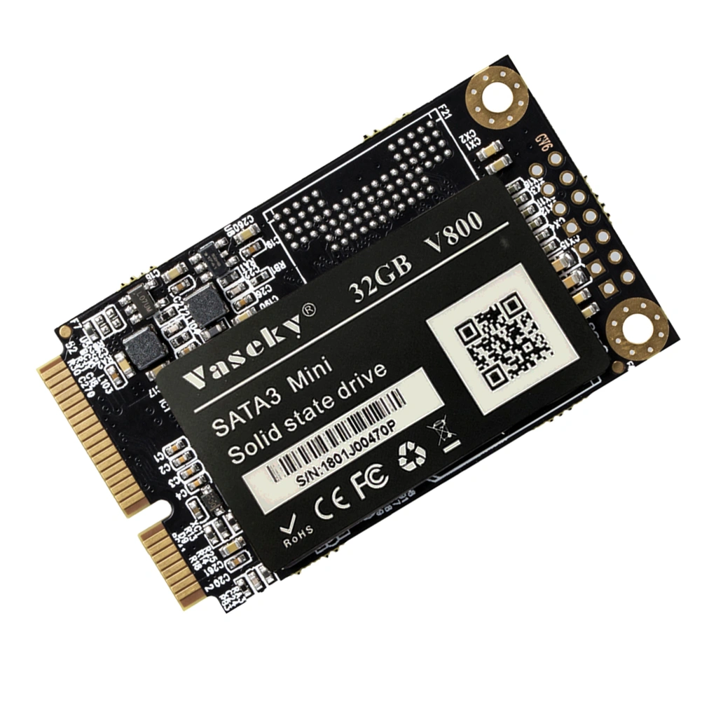 Black Msata Computer Hard Drive 32G Laptop SATA3 Mini Internal Solid State Drives NGFF Interface Notebook