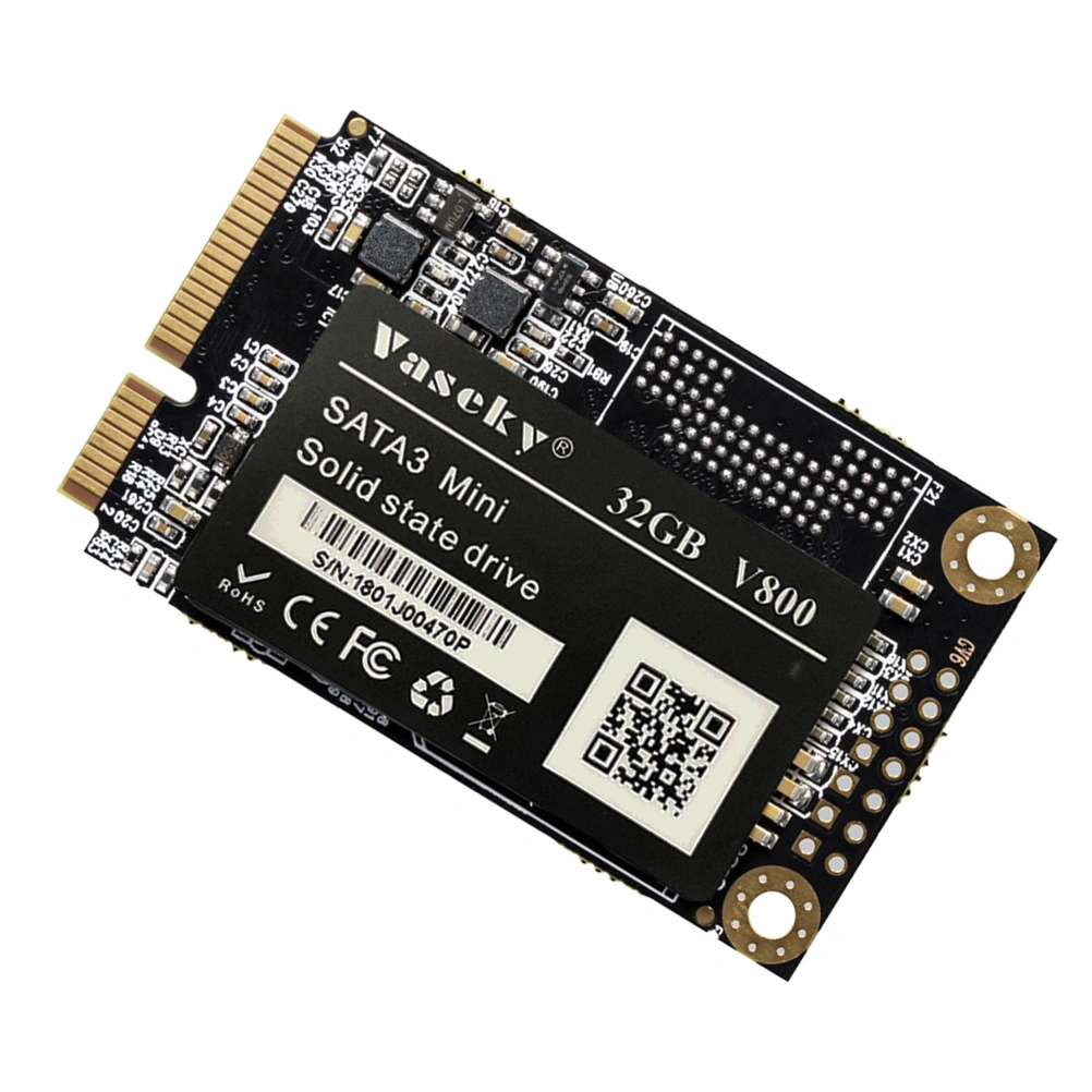 Black Msata Computer Hard Drive 32G Laptop SATA3 Mini Internal Solid State Drives NGFF Interface Notebook