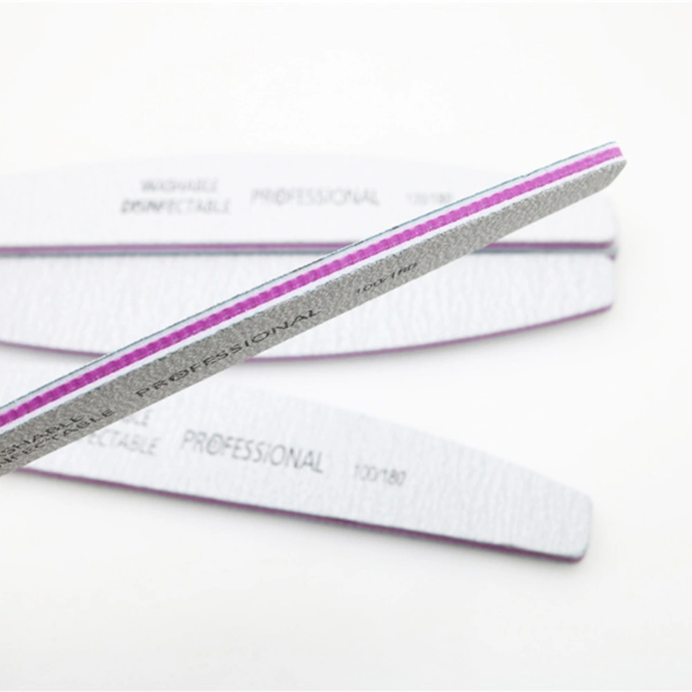 Professional Nail Files Washable Grit Double Sided Manicure Nail Buffers for Smooth and Shiny Nails