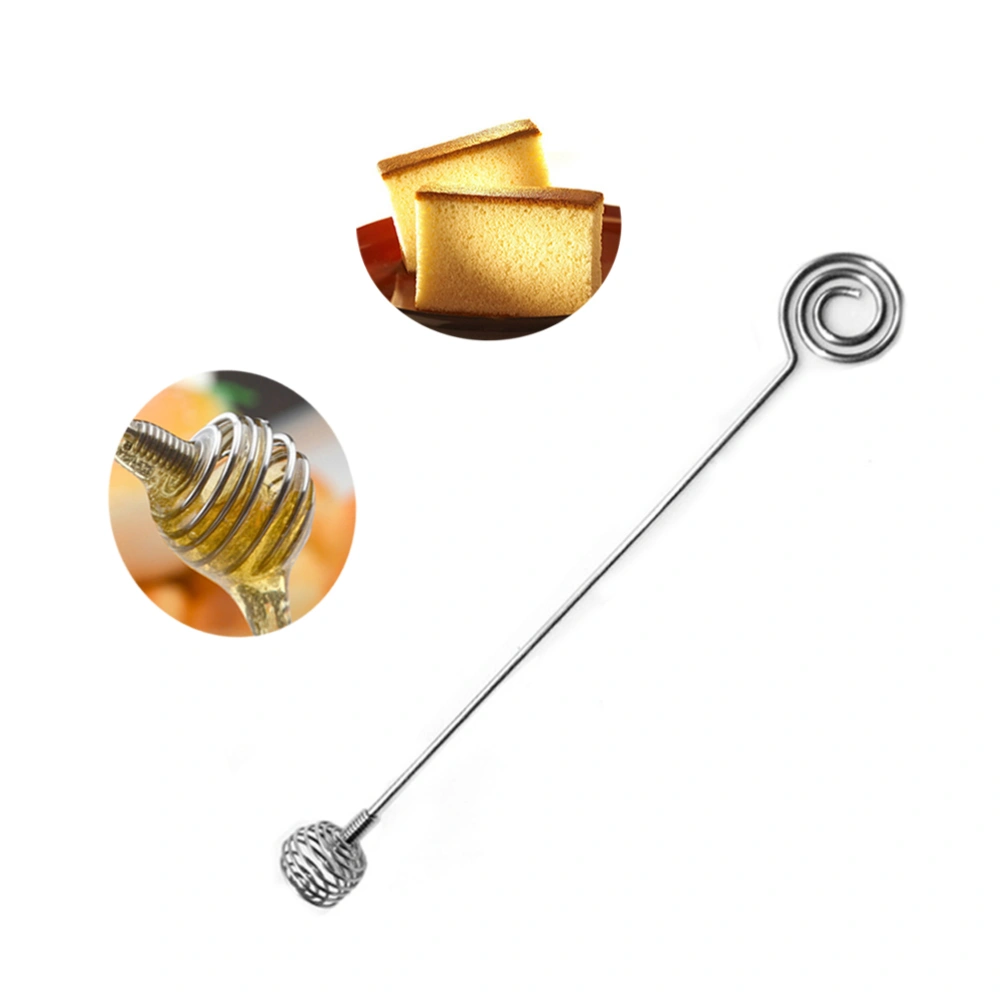 1 Pc Stainless Steel Honey Stick Long Handle Honey Spoon Coffee Milk Blender Honey Tea Mixing Stick Stirring Rod