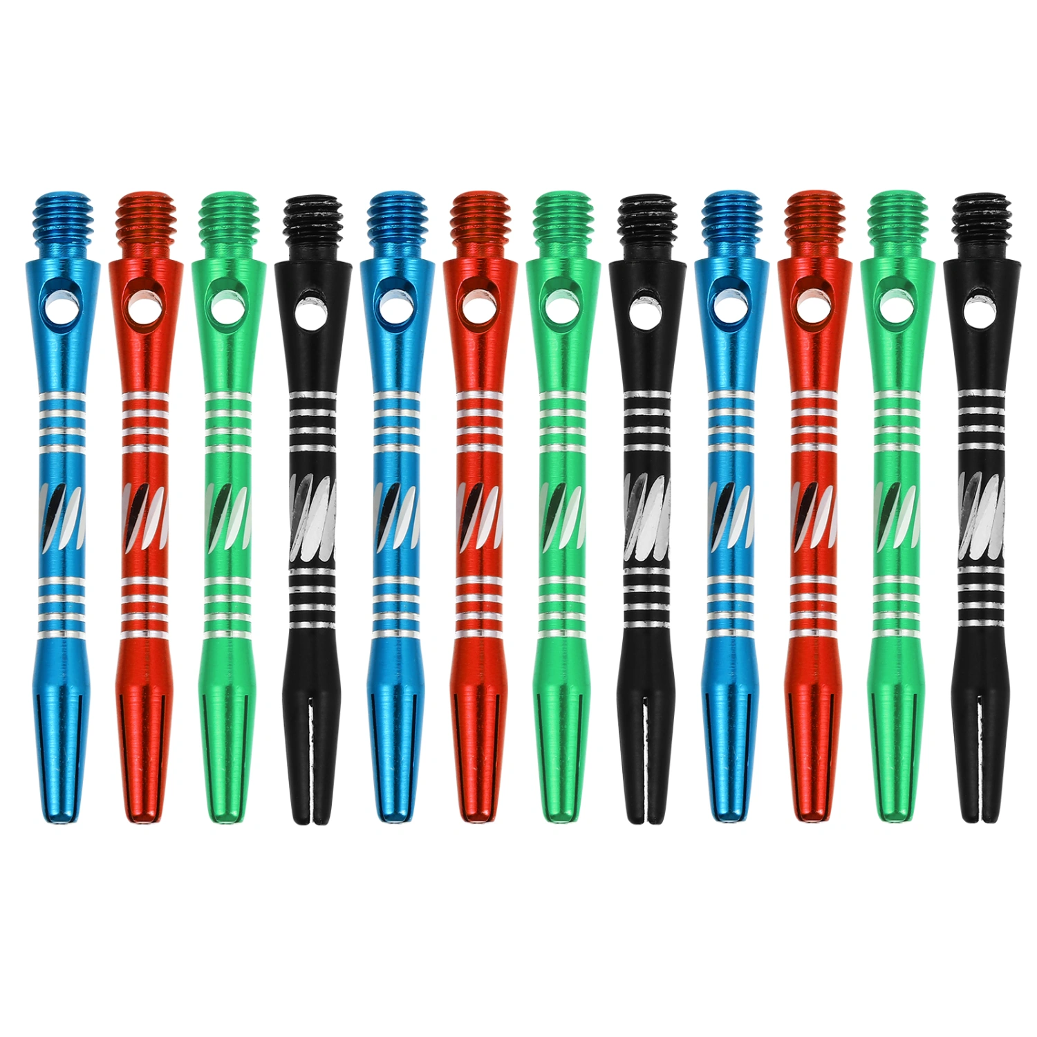 12pcs Aluminium Alloy 46mm Dart Shafts 2BA Standard Thread Accessories