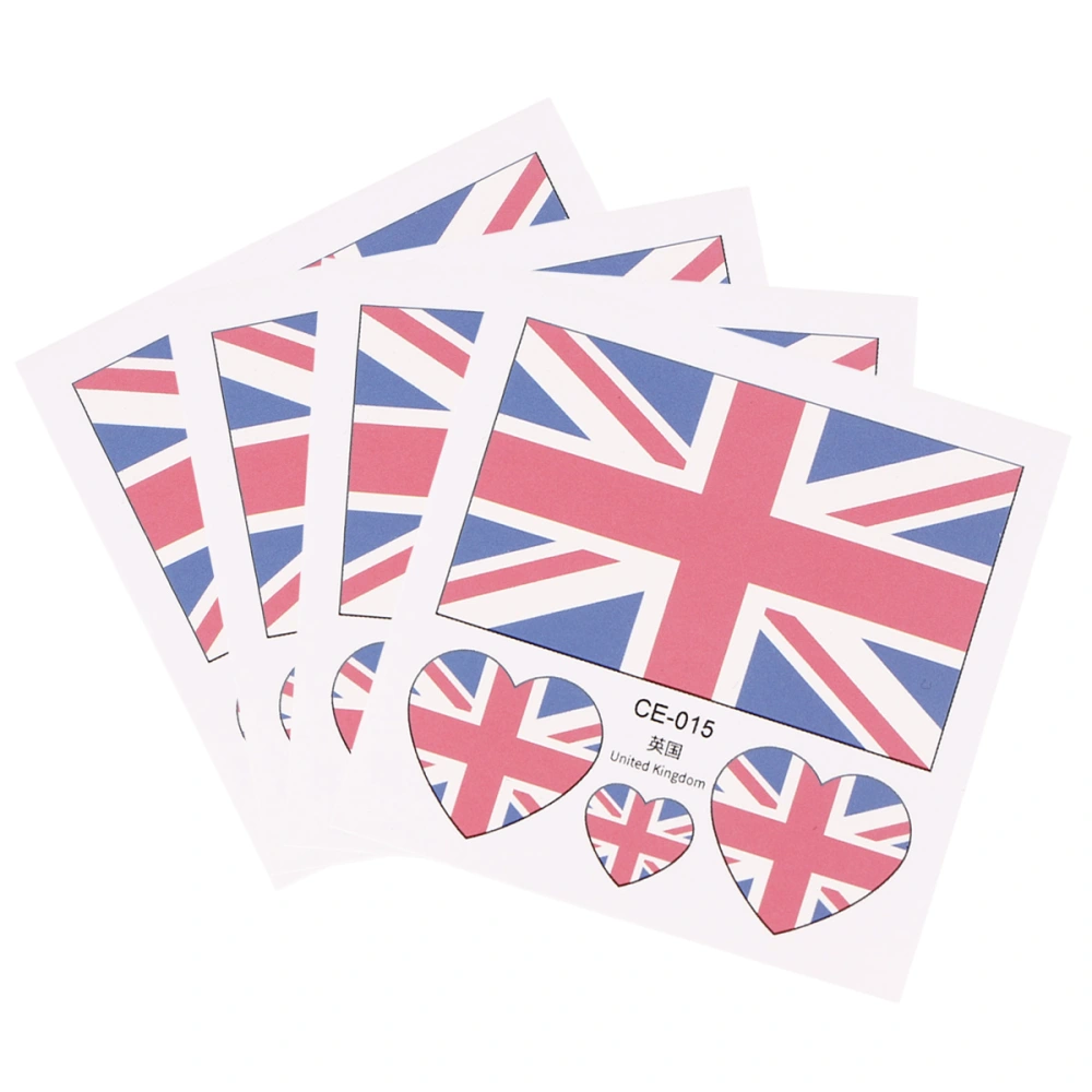 10PCS/Set British Flag Disposable Waterproof Sticker Activity Use Sticker