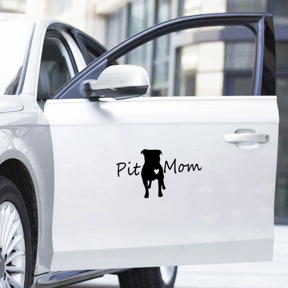 Car Sticker Waterproof Pit Mom Pit Bull Pitbull Dog Decal Car Sticker Decoration