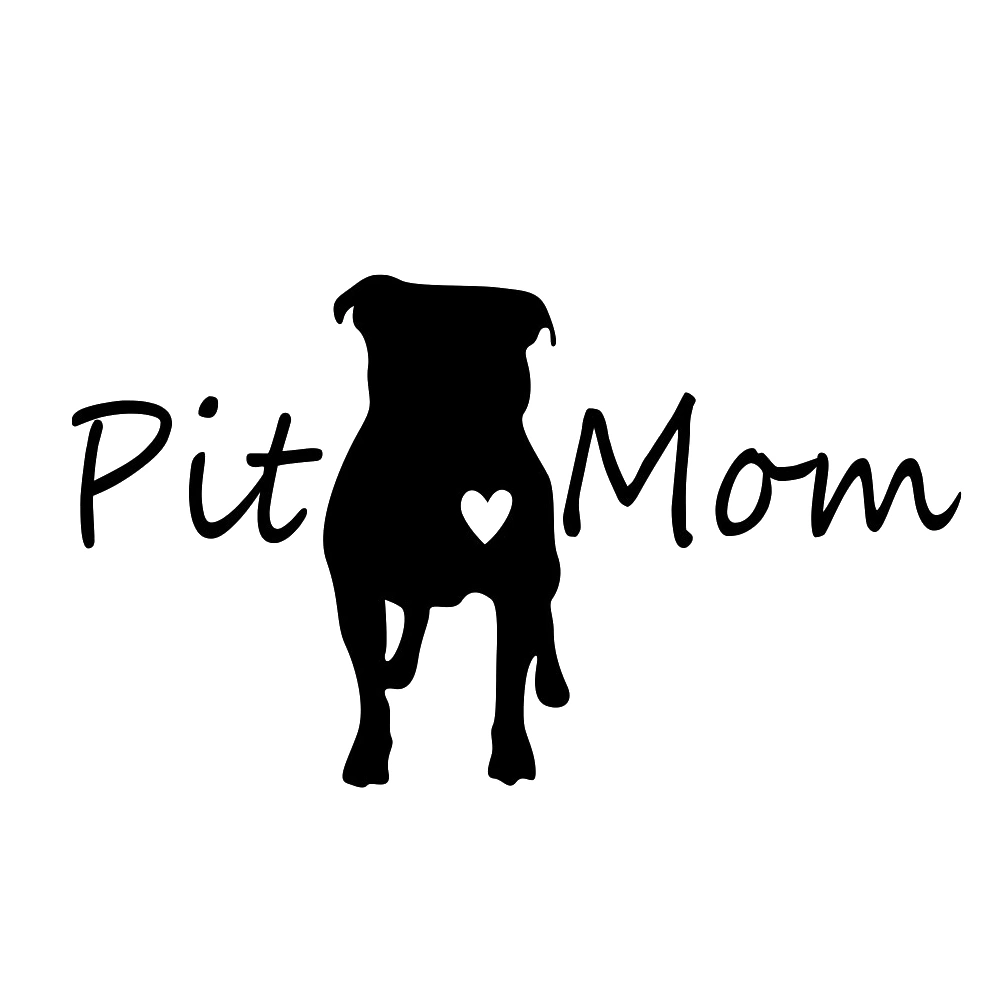 Car Sticker Waterproof Pit Mom Pit Bull Pitbull Dog Decal Car Sticker Decoration