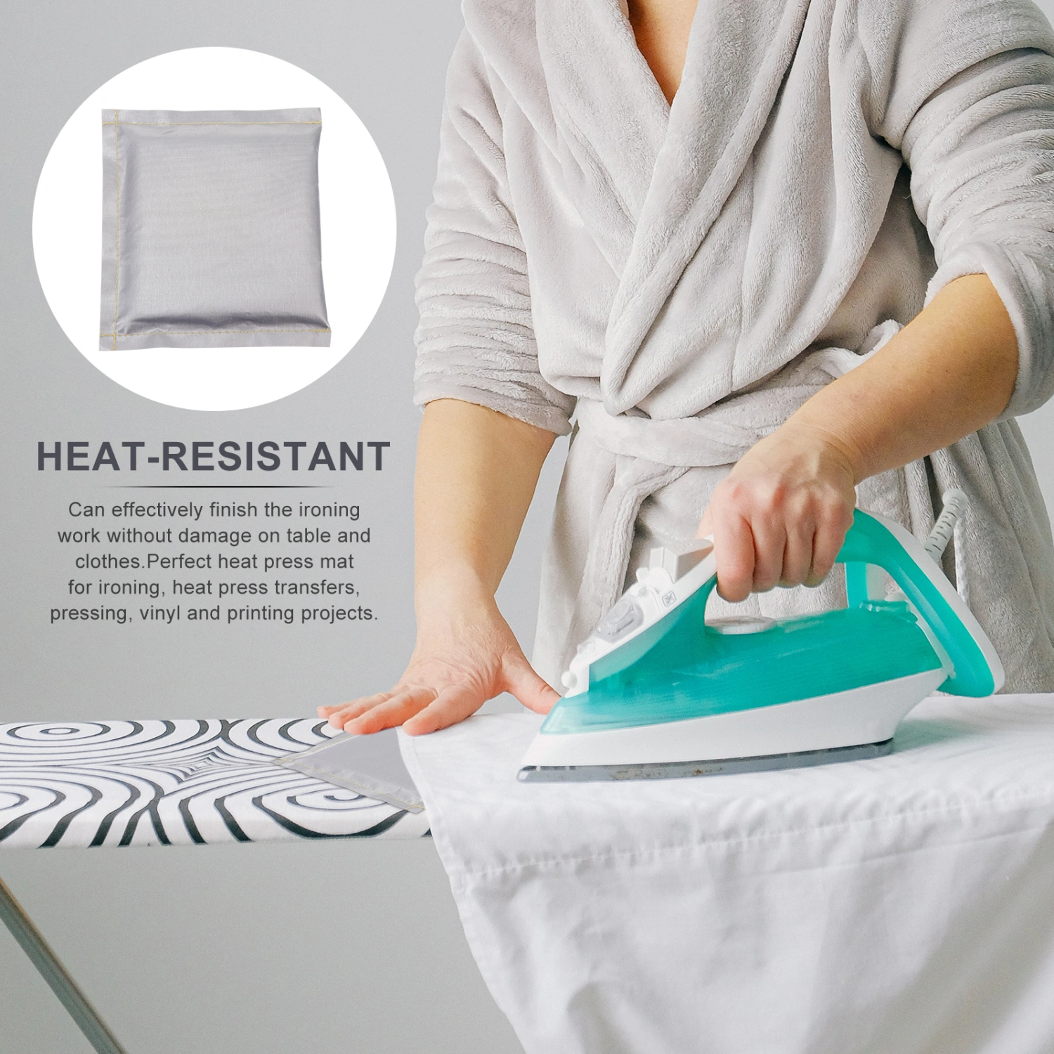 Heat Press Pillow Heat Resistant Heat Pressing Mat Portable Heat Transfer Pillow