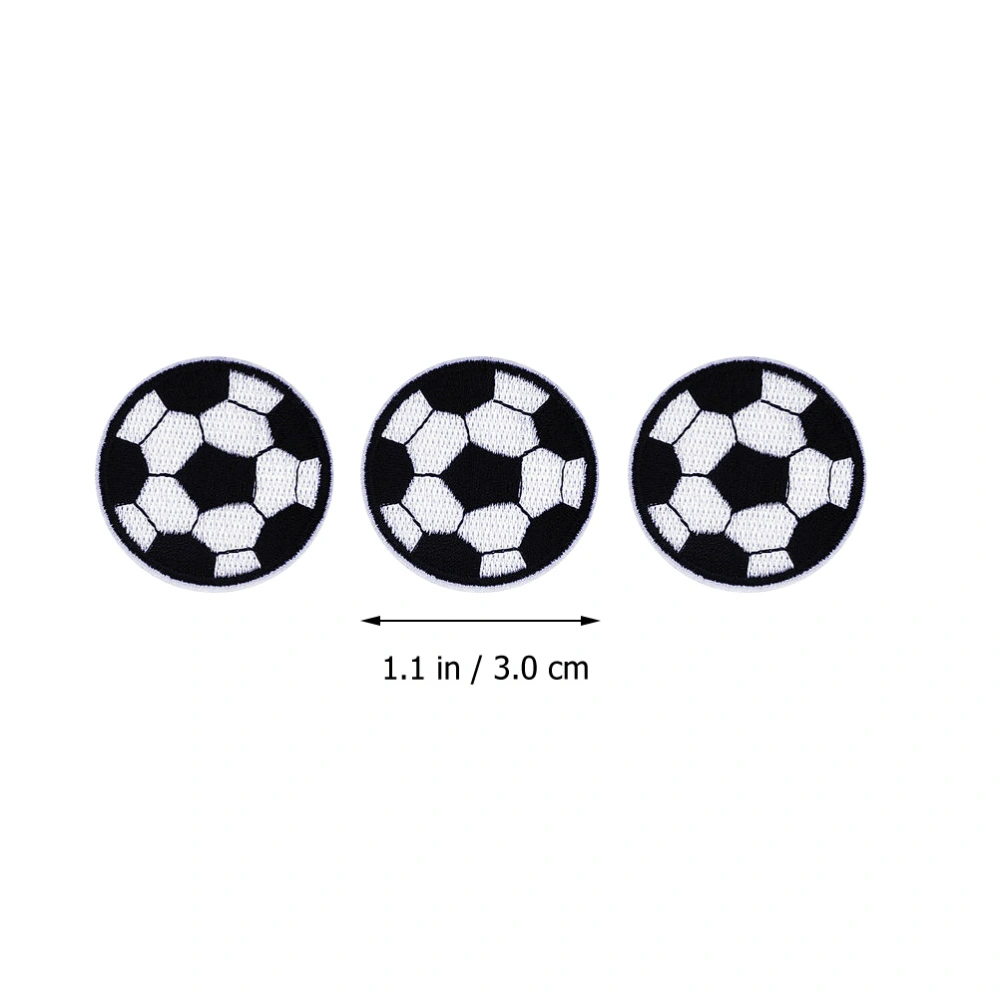 20pcs DIY Soccer-designed Patches Sewing Patches Repair Embroidered Applique