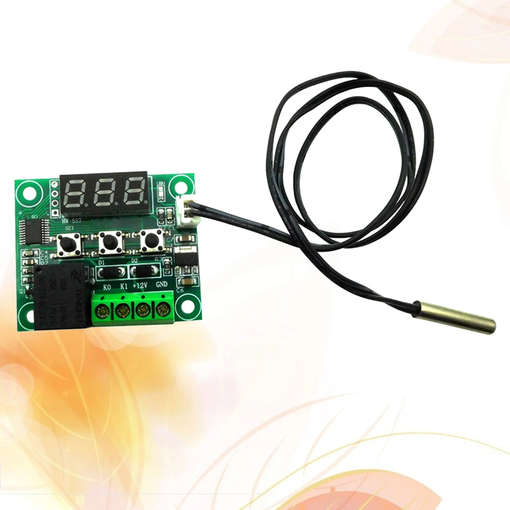 12V Programmable Thermostat Smart Digital Thermostat Cooling and Heating Temperature Controller for Central Air Conditioner Fan Coil Units