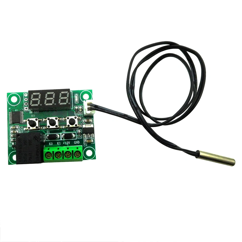 12V Programmable Thermostat Smart Digital Thermostat Cooling and Heating Temperature Controller for Central Air Conditioner Fan Coil Units