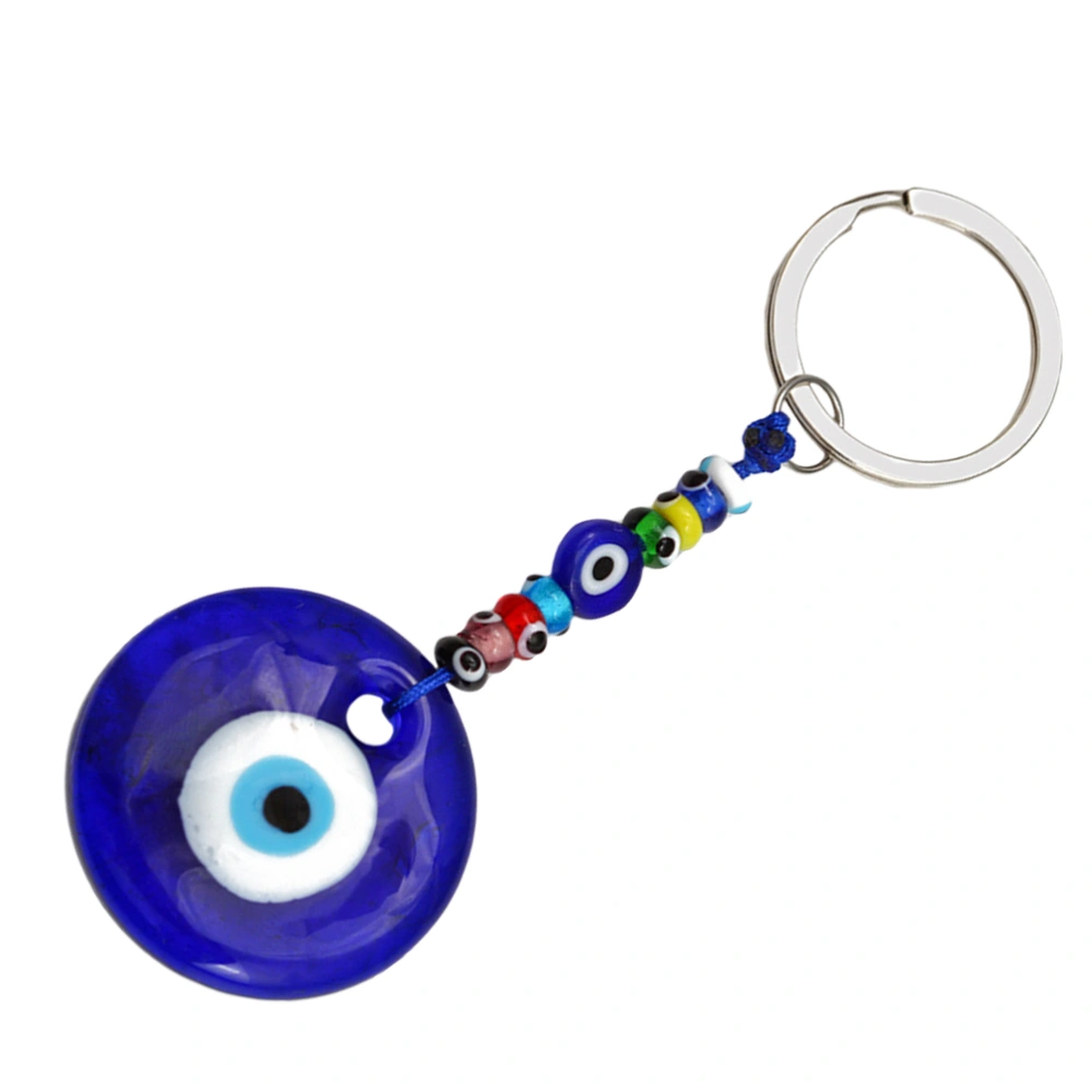 Turkish Devil Blue Eyes Key Chain Pendant Ornament Blue Bead Key Chain