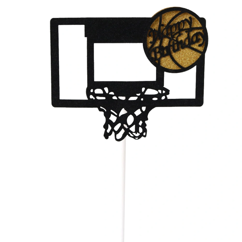 6pcs Basketball Cake Topper Birthday Cake Decoration Baby Shower Birthday Party Wedding Favor Supplies