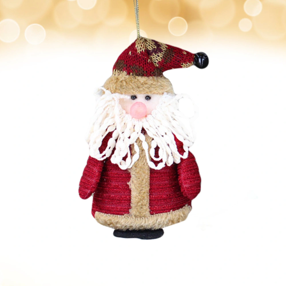 Christmas Hanging Ornaments Santa Claus Snowman Reindeer Decorations for Home Office Party Gift (Santa Claus)