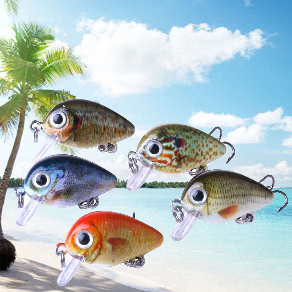 5 PCS/Set Fishing Lure Baits Artificial Baits Salmon Bass Fishing Lures Fishing Tackle Accessories