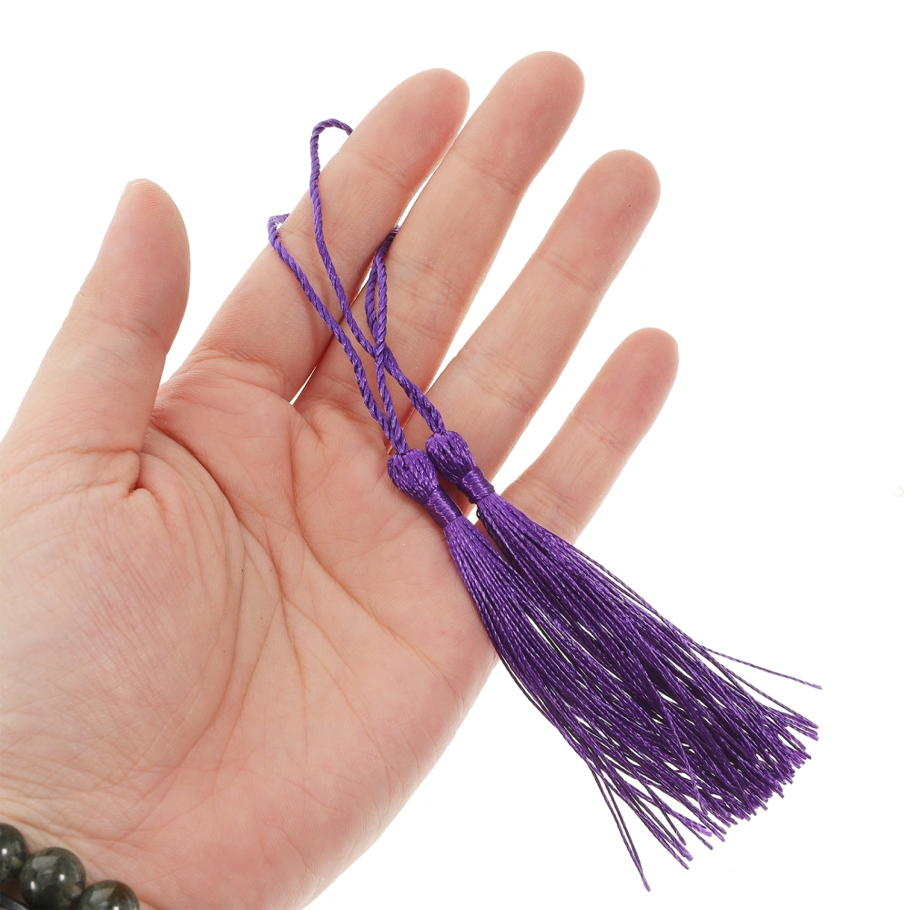 DIY Handmade Tassels for Jewelry Earring Souvenir Bookmark Bracelet Tassels Home Decor Apparel Gift Tag Keychain DIY Craft Purple