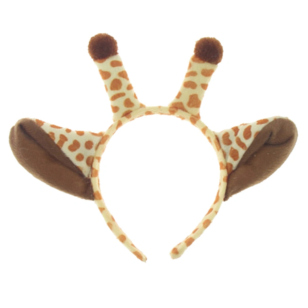 Kids Giraffe Horn Shape Animals Ears Headband Party Cosplay Costume Headdress Hair Headpiece