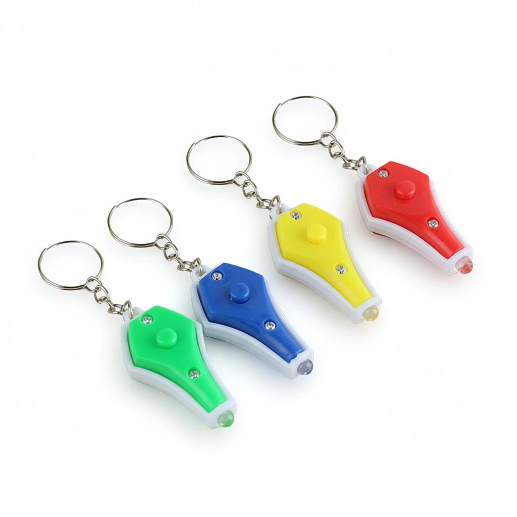 4 Pcs Keychain LED UV Light Keychain Portable Mini Keyring with Money Detector (Random Color)