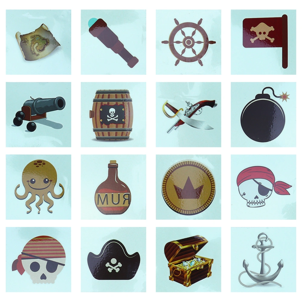 25pcs Childern Pirate Sticker Lovely Fashion Sticker Removable Sticker