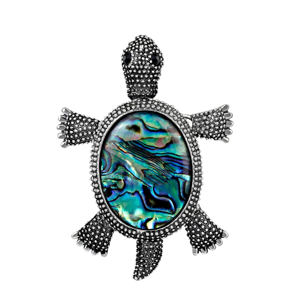 Stylish Women Woman Wear Brooches Rhinestone Lovely Turtel Corsages Brooch Accessories Jewelry for Woman Girl