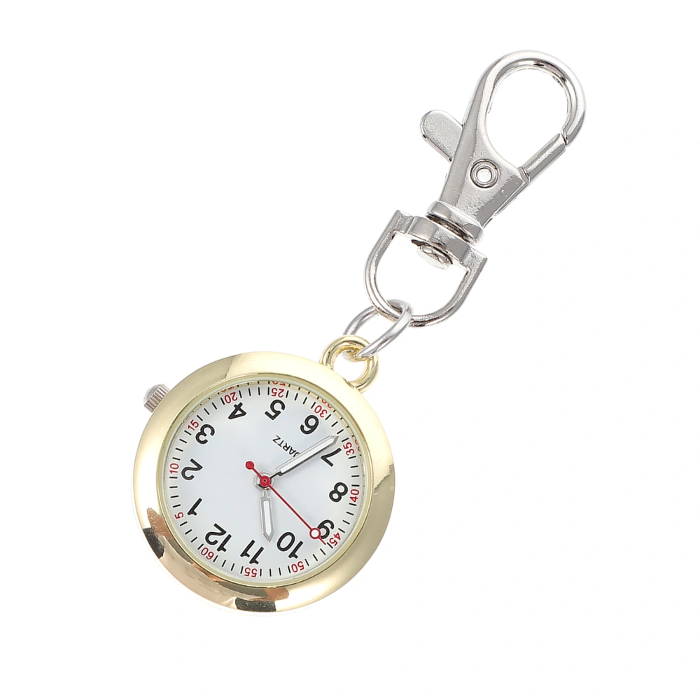 1pc Fashion Pocket Watch Simple Metal Decorative Hanging Hook Pocket Watch