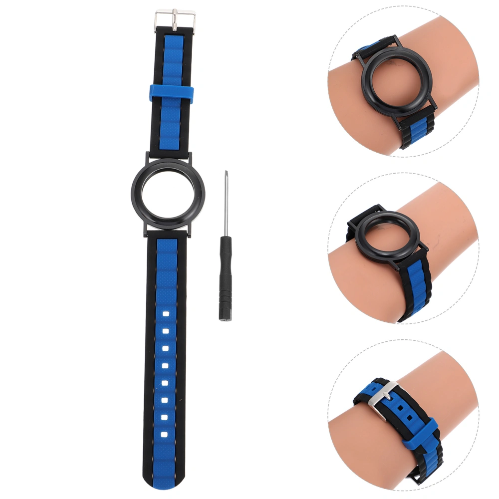 Full Protection Silicone Locator Bracelet Watch Band Compatible with Airtag