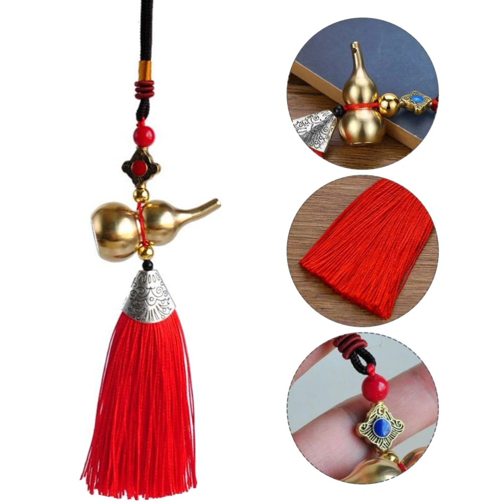 Calabash Pendant Tassel Hanging Decor Copper Gourds Adornment Car Gourd Pendant