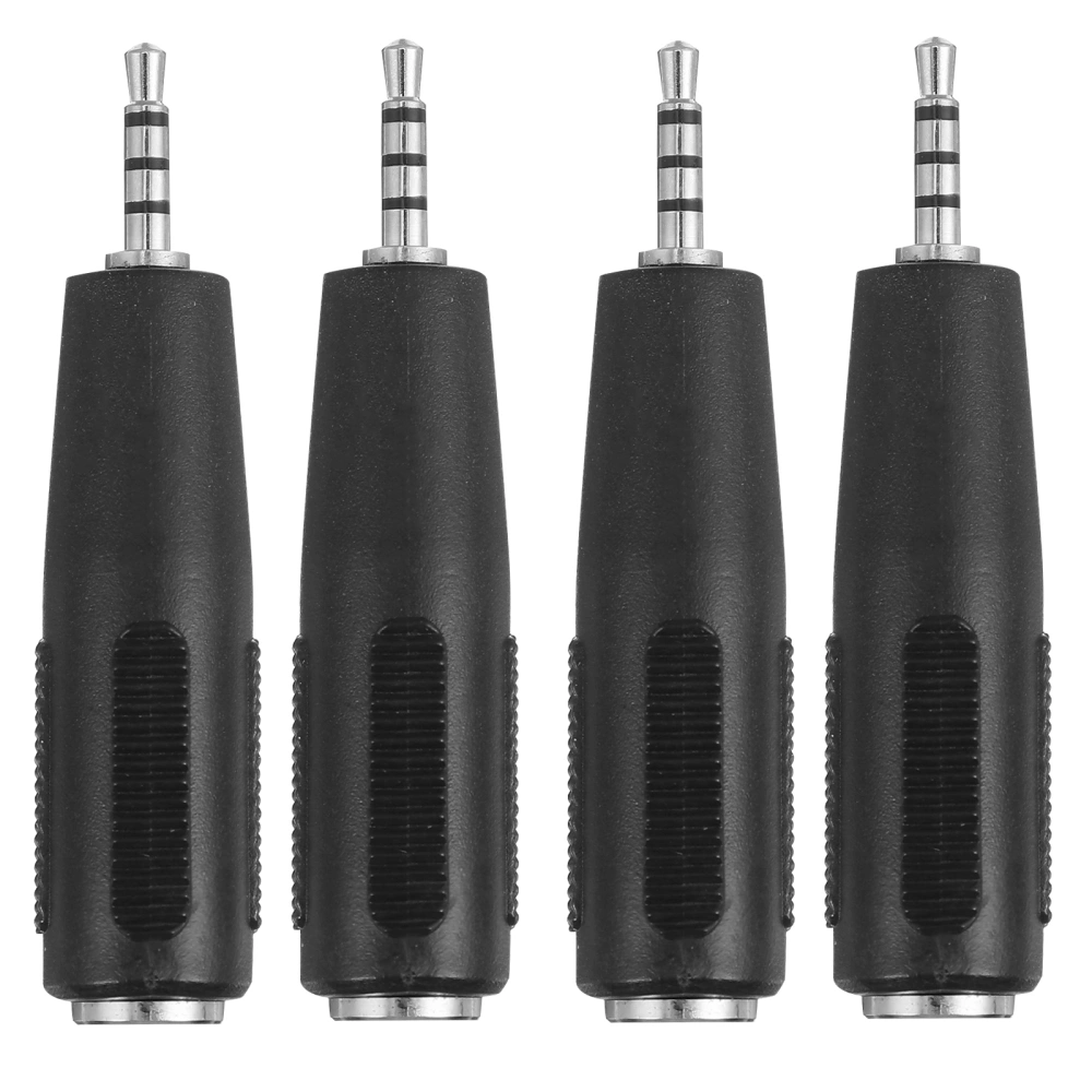 4PCS 3.5mm Female to 2.5mm Male Adapter 4 Pole Headphone Audio Coupler