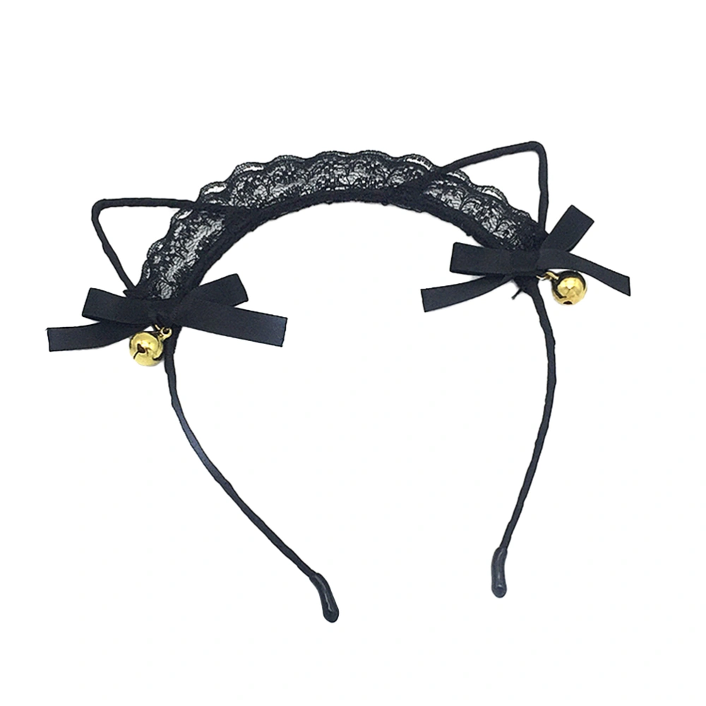 Sweet Bells Cat Ears Headband Fashion Sexy Hairband for Girls Women Cosplay Costume Accessories (Bell)