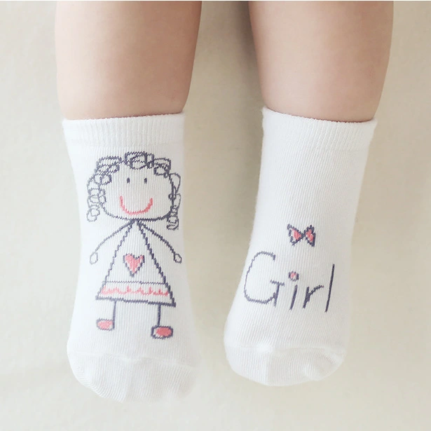 Baby's Socks Cartoon Asymmetric Baby Non-slip Room