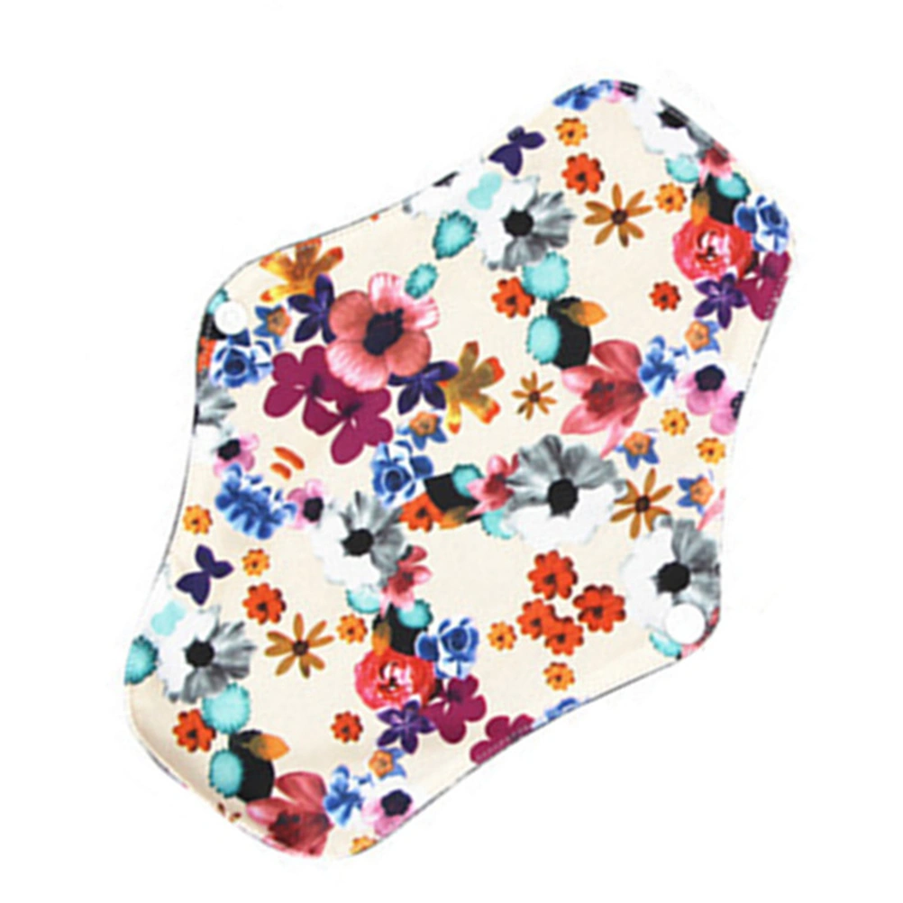 Washable Reusable Sanitary Towel Portable Foldable Breathable Bamboo Charcoal Cloth Menstrual Pads (M06)