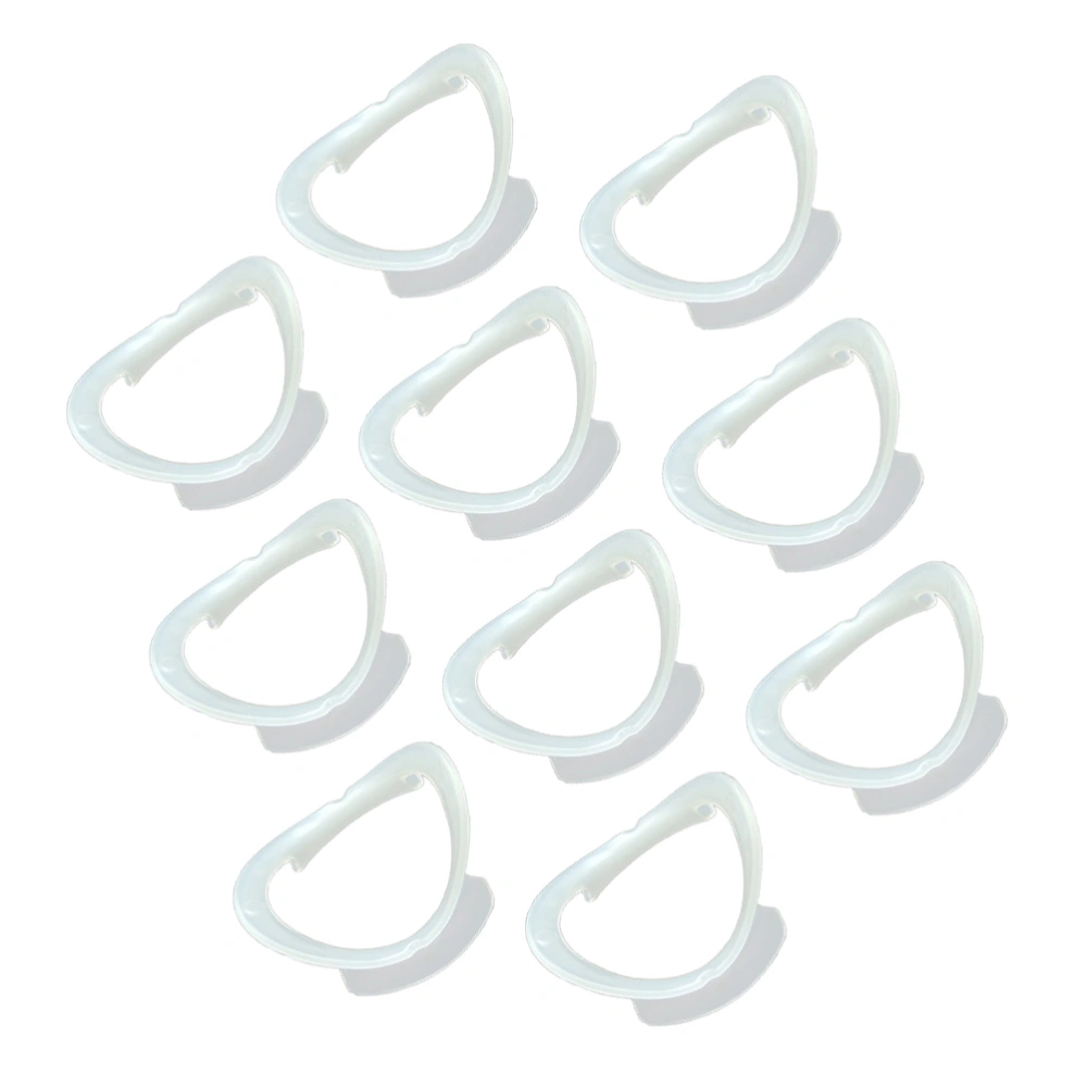 4pcs Shaped Mouth Opener Cheek Retractor Autoclavable Dental Lip Mouth Opener Mouthguard Care Tool (White)