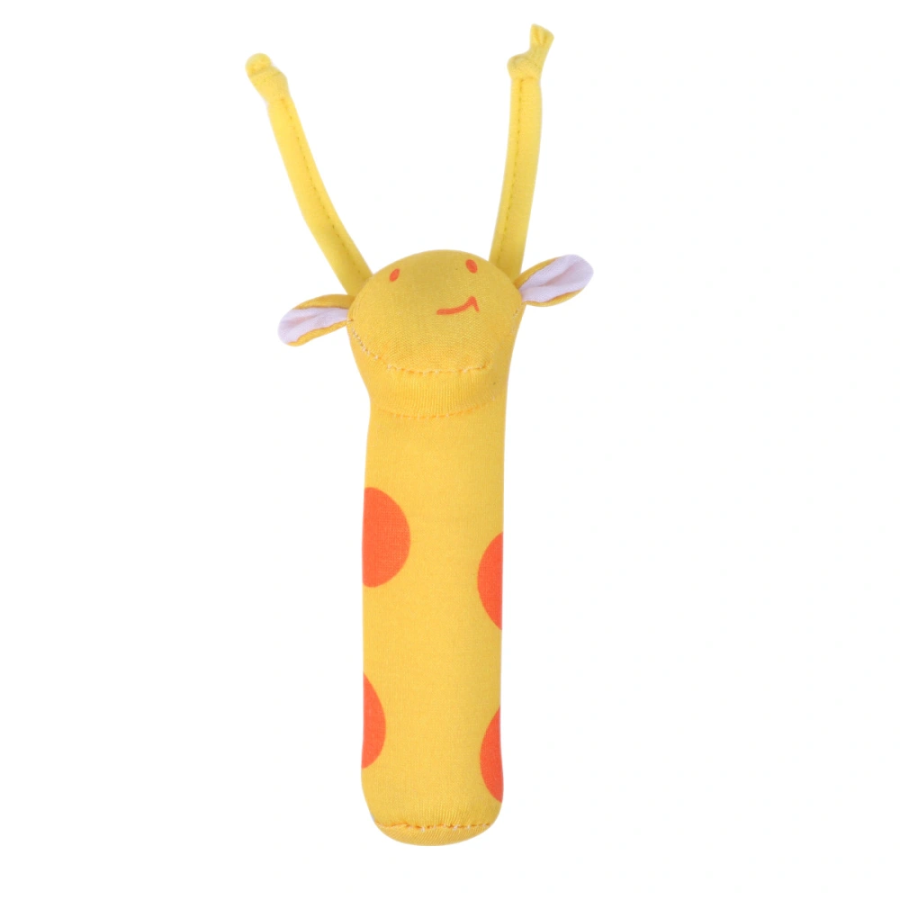 Cartoon Stuffed Animal Toys Baby Hand Rattle Toys Infant Dolls for Newborn Toddlers (Giraffe)