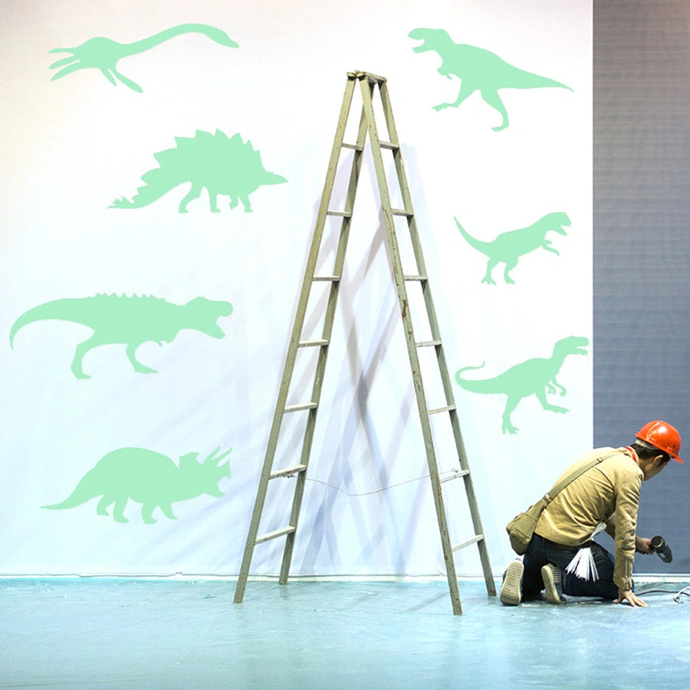 Cartoon Luminous Wall Sticker Glow in the Dark Dinosaur Fluorescent Wall Decal Home Decor Kids Room Decoration (KW3210)