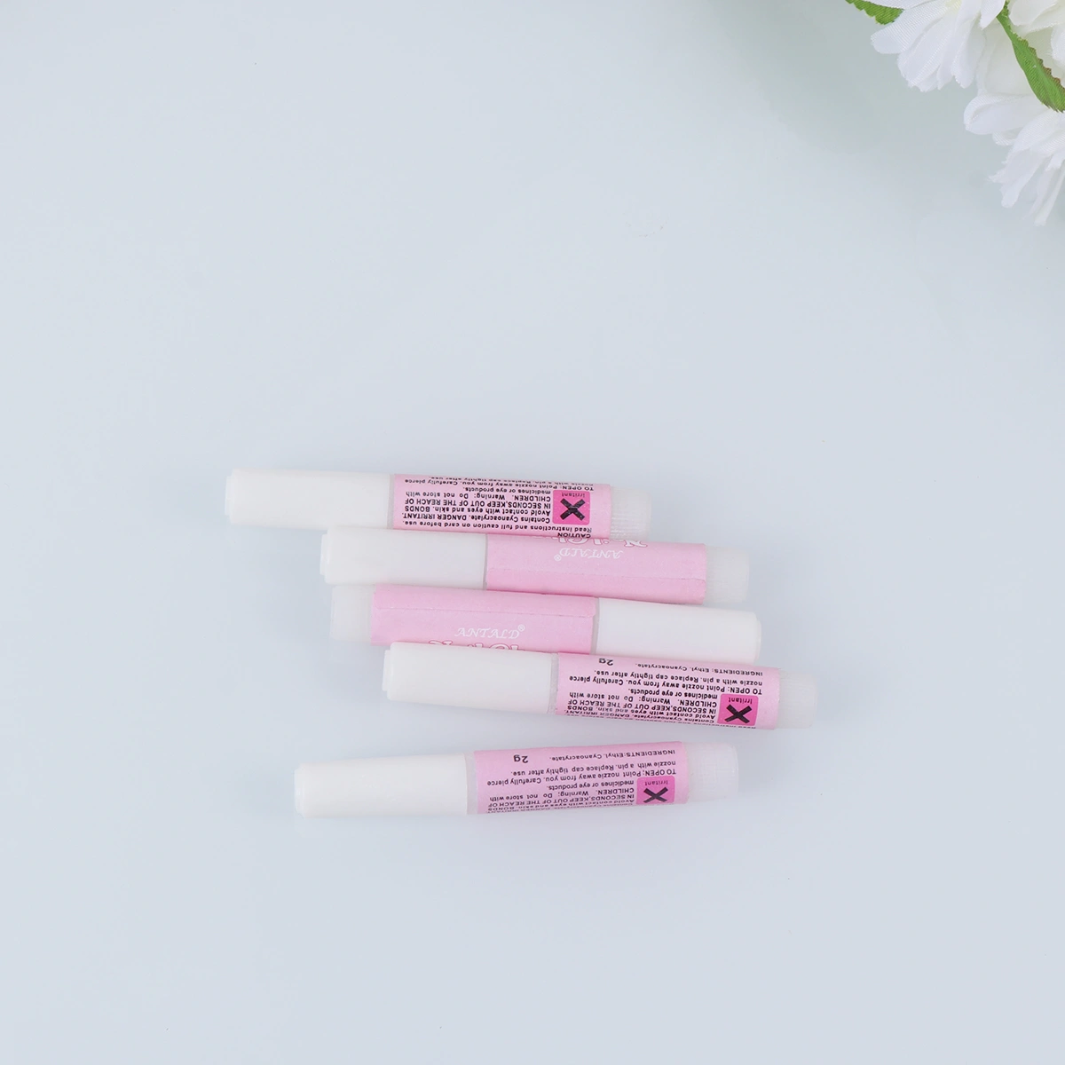 8PCS Professional Nail Glue Mini Beauty Nail Glue False Art Decoration Tips Glue Mini Round Bottle Glue