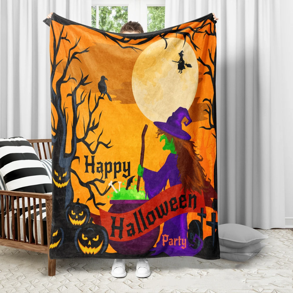 Halloween Christmas Party Party Party Decoration Flannel Blanket