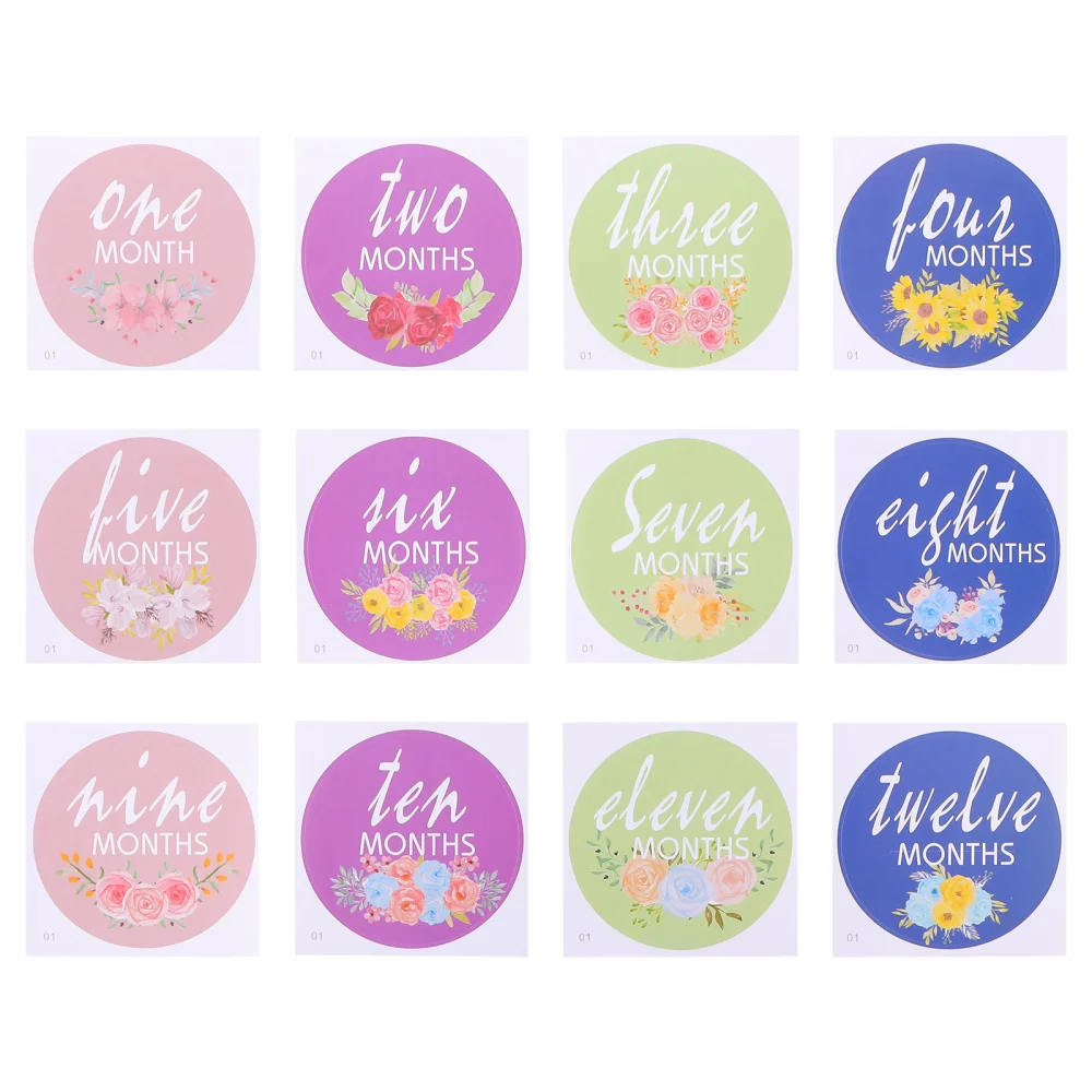 1 Set Baby Monthly Stickers Milestone Stickers Newborn Stickers Baby Month Decal