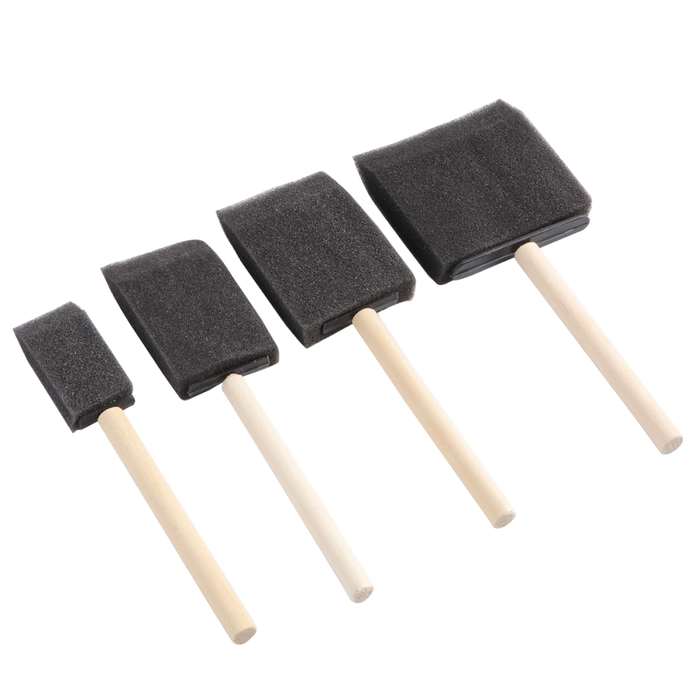 4pcs Assorted Size Square Sponges Brush Set Kids Painting Tools Sponge Painting Stippler Set DIY Painting Tools