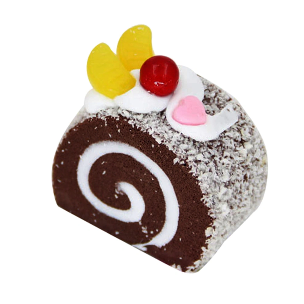 Creative Artificial Cake Fake Simulation Realistic Food Imitation Faux Replica Sprinkle Cake Bread Dessert for Home Kitchen Party Decoration Display Toy Photography Props (Coffee)