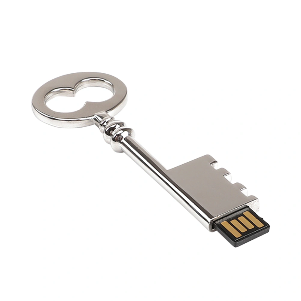 Vintage Key 32GB USB 2.0 Flash Drive Metal Pen Drive Memory Stick Waterproof Flash Drive Thumb Drive For Computer Tablet PC Notebook Laptop (Silver)