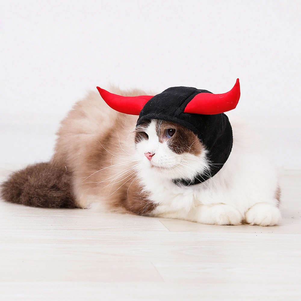 Funny Pet Cosplay Head Horns Hat Fancy Headgear Halloween Christmas Decor Costume Accessories for Cat Dog Puppy