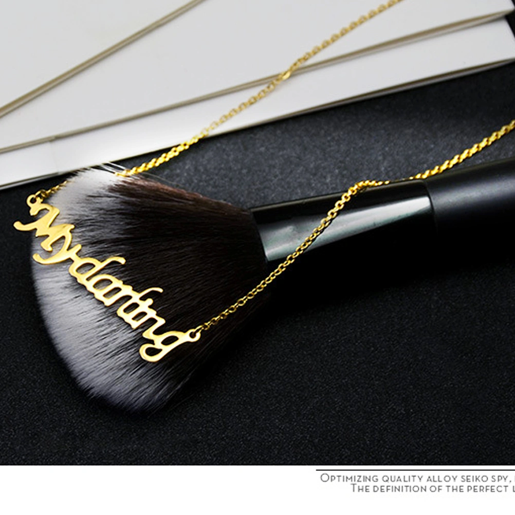 Fashion Letters My Darling Gold Color Clavicle Necklace Simple Women Personalized Jewelry Christmas Gift