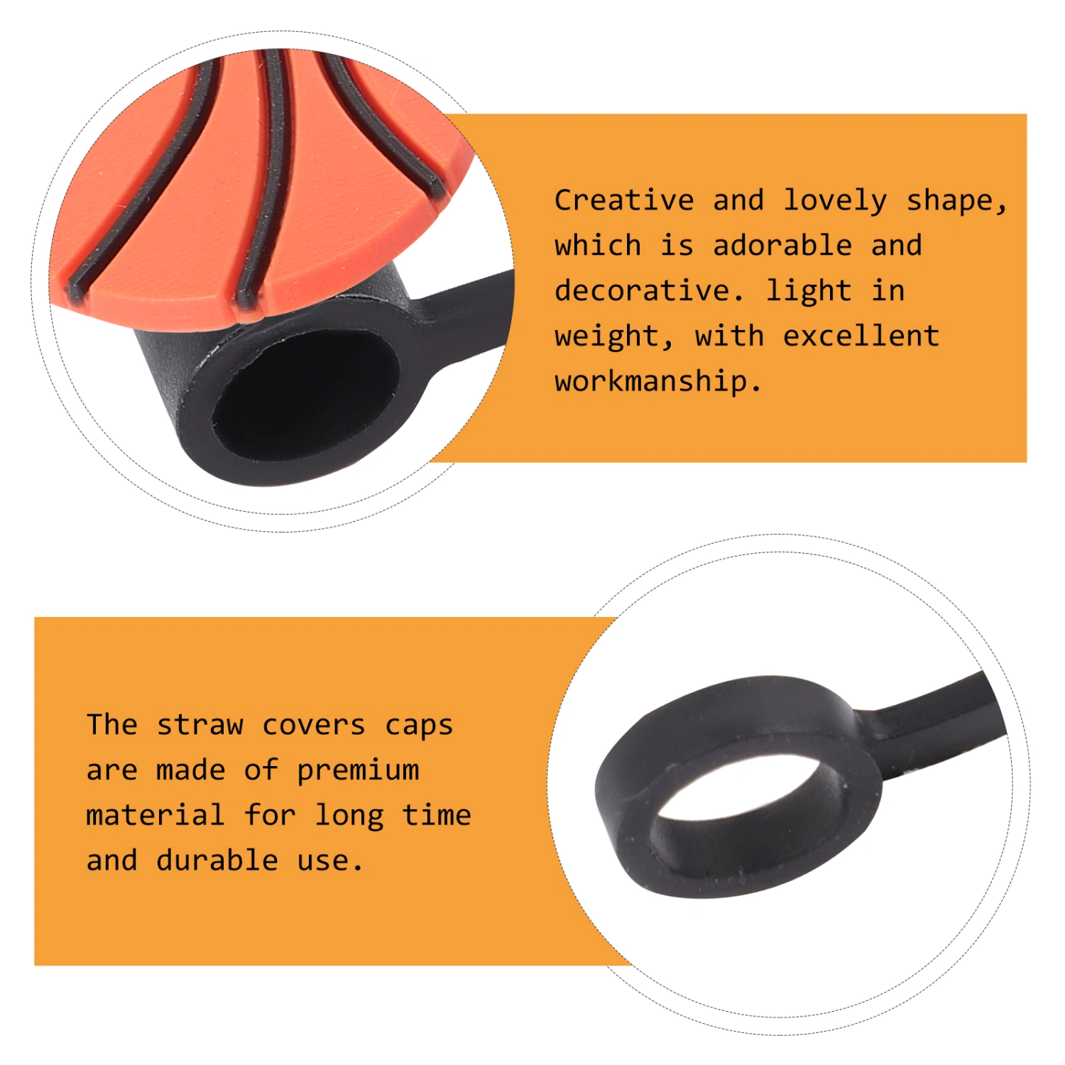10pcs Straw Covers Caps Drinking Straw Caps Reusable Drinking Straw Caps Covers