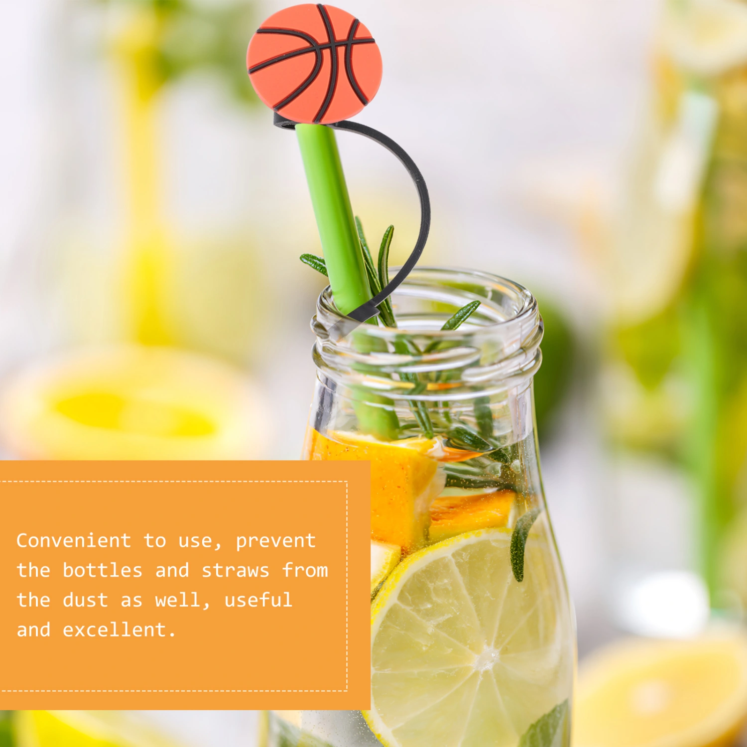10pcs Straw Covers Caps Drinking Straw Caps Reusable Drinking Straw Caps Covers