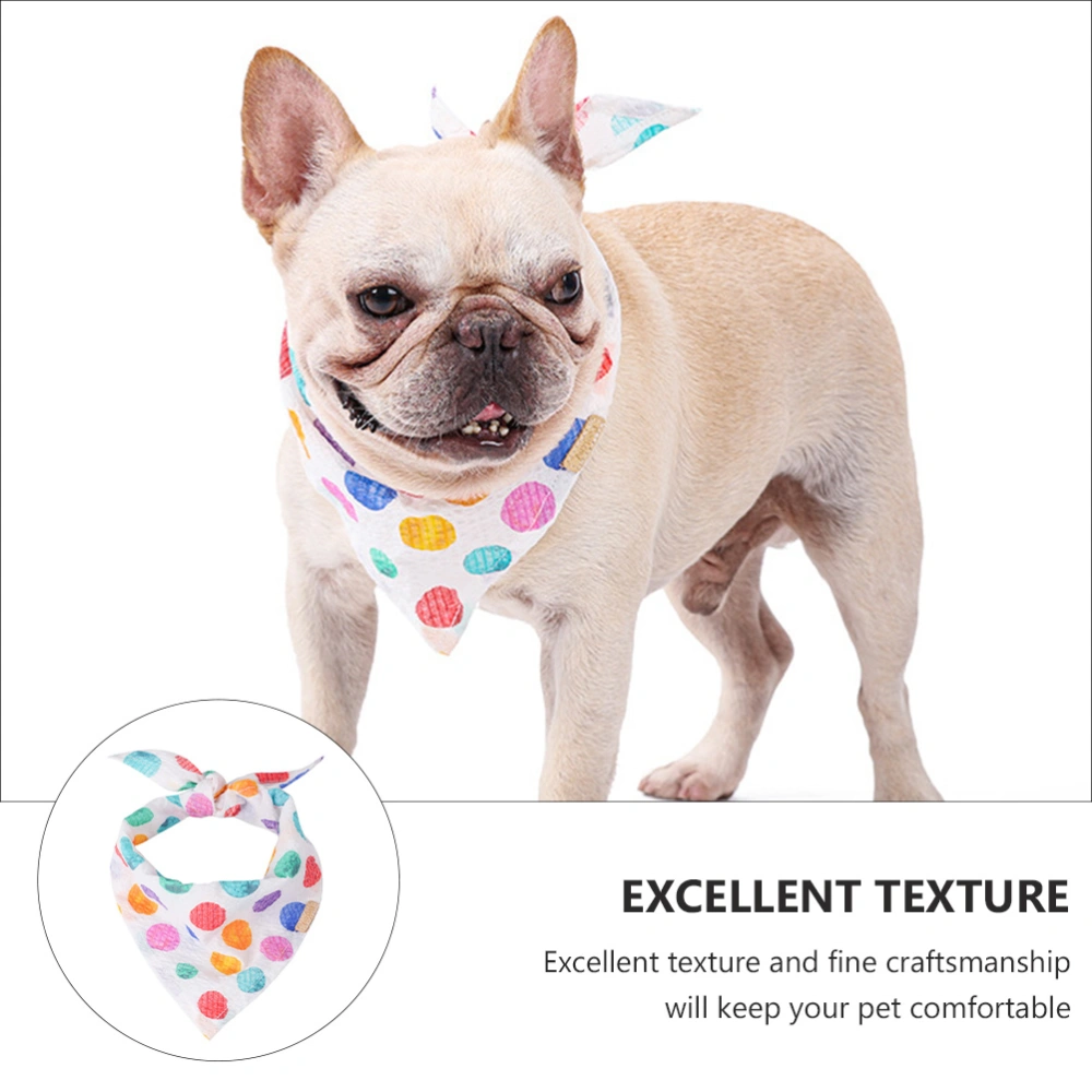 Pet Triangles Scarf Cat Dog Saliva Towel Collar Neckerchief Printed Bib Bandana