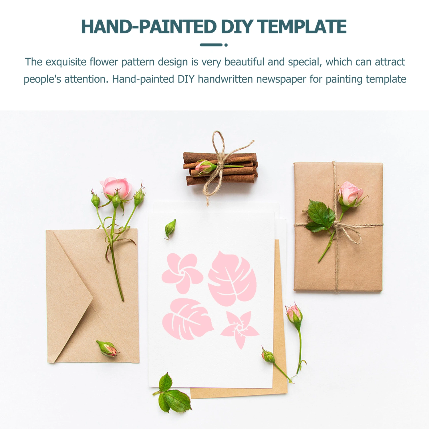 8pcs DIY Hollow Painting Templates Arts Crafts Drawing Stencil Templates