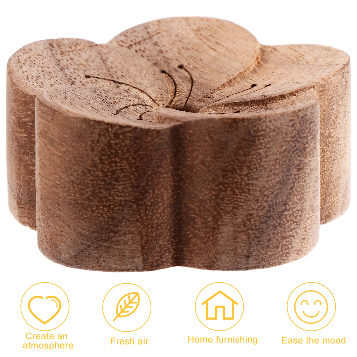 1pc Desktop Incense Diffuser Wood Aroma Diffuser Home Office Perfume Ornament
