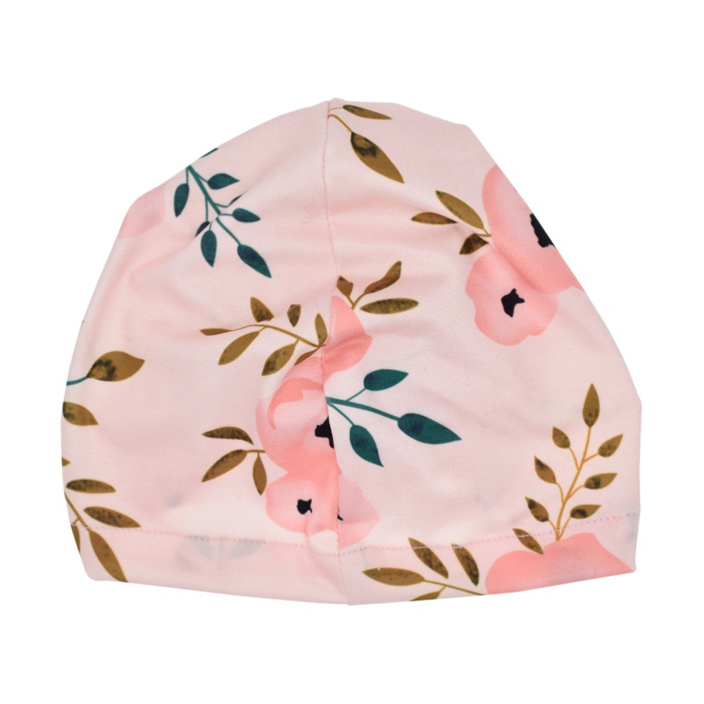 1pc Infant Turban Printed Bowknot Design Toddler Turban Adorable for Baby Wearing Pink