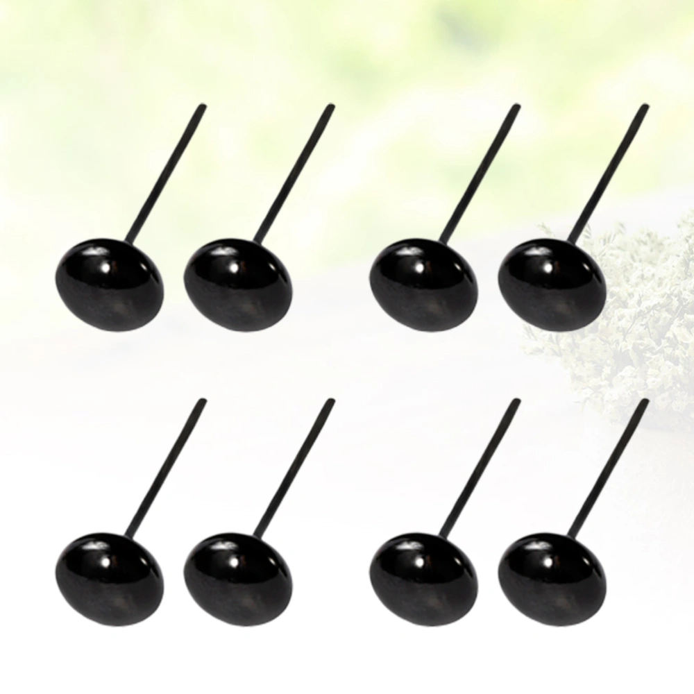 200 Pairs DIY Animal Eyes Black Eye Plastic Eye for DIY Plush Toy Scrapbooking Crafts Projects Size 3.5mm